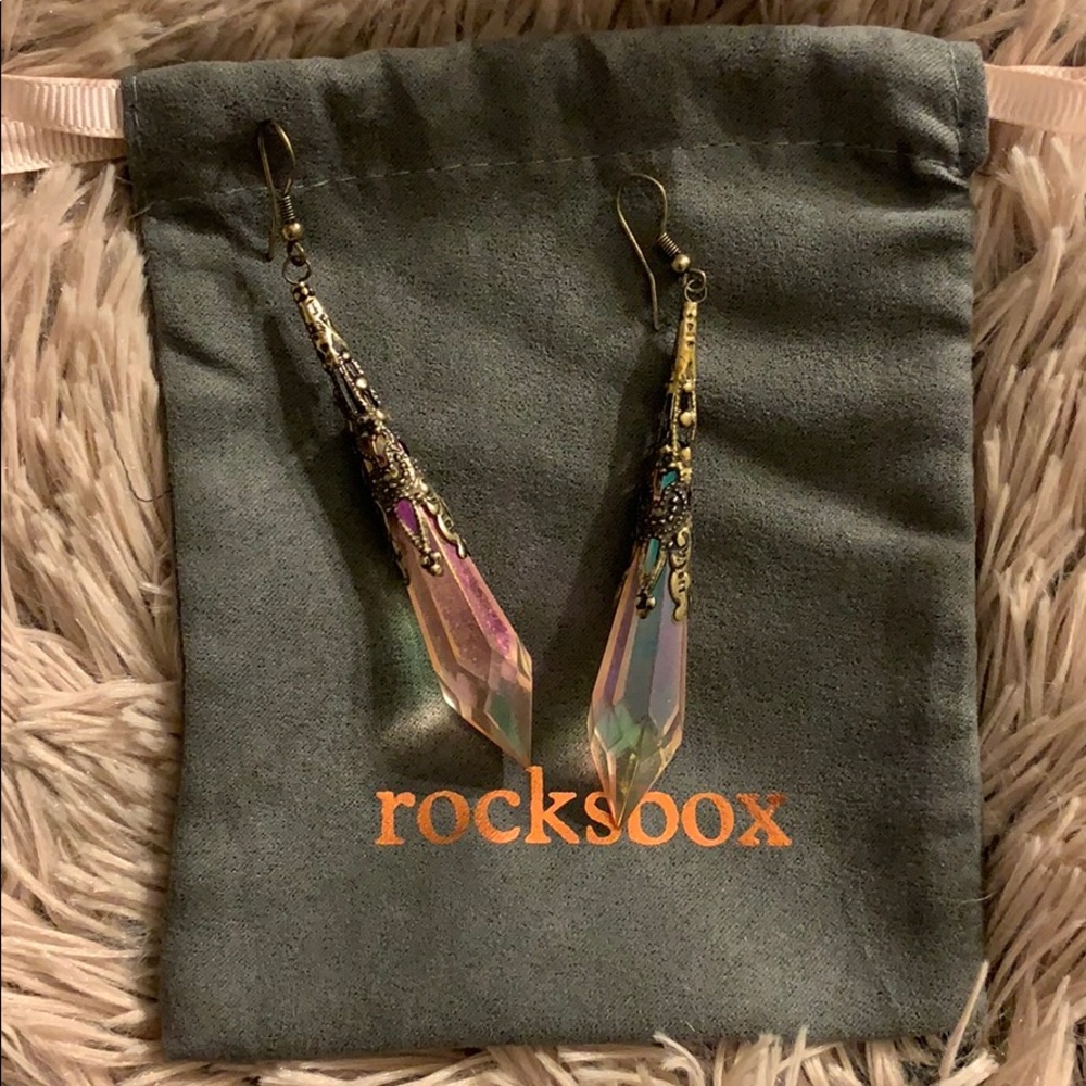 Crystal dangling earrings